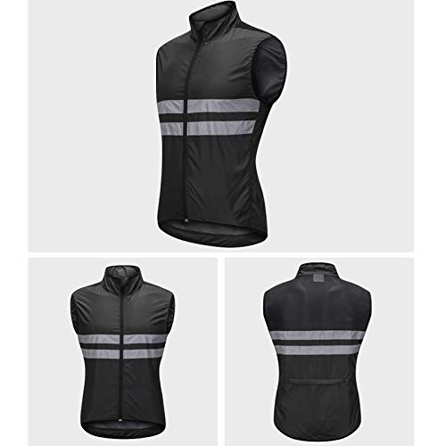 Hombres Chaleco Ciclismo Reflectant,Transpirable Resistente Al Viento Alta Visivilidad Chaleco Ciclismo Sportful,para Running Deportes Al Aire Libre para Hombre Y Mujer Chale(Size:XXL,Color:Verde)