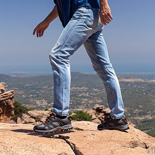 Hombres Zapatillas Senderismo Trail Mount Low Zapatillas Impermeable De Senderismo Trekking para Hombre ventilación de Baja Altura JW010 Jack Walker (41 EU)