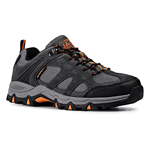 Hombres Zapatillas Senderismo Trail Mount Low Zapatillas Impermeable De Senderismo Trekking para Hombre ventilación de Baja Altura JW010 Jack Walker (45 EU)