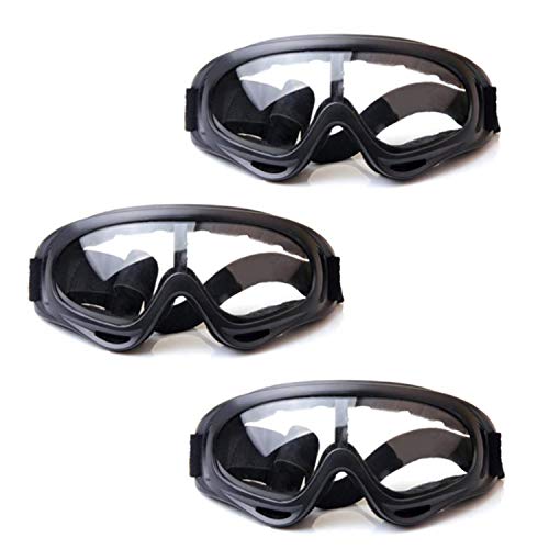 HONGCI 3 Pack Gafas de Seguridad para Niños,Juegos para Nños al Aire Libre Gafas Protectoras para Pistola de Espuma Blasters y Laboratorio Gafas de Seguridad para el Trabajo