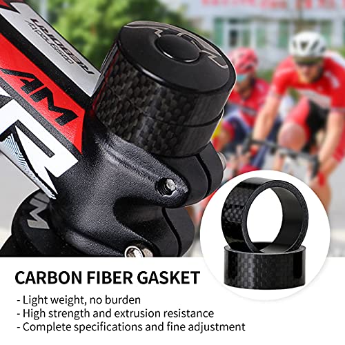 HONGECB Auricular Espaciador Bicicleta, Bicicletas Headset Espaciador, Separadores de Dirección para Ciclismo, Espaciador de Auriculares de Bicicleta, para Bicicleta de Montaña de 1 1/8", 6 Piezas