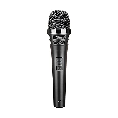 HONGFEISHANGMAO Micrófonos Micrófono dinámico con Cable Profesional con 19.6 pies. XLR A 1/4"Cable Super Cardioide Partir Pickup Micrófono de Karaoke con Interruptor de Resorte Inalámbrico