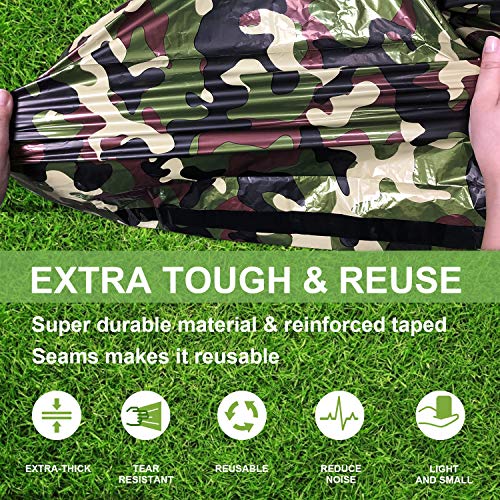 HONYAO Saco de Dormir Emergencia, Mantas Termica de Aluminio, Supervivencia Bivy para Vivac, Cámping, Excursionismo, Trekking