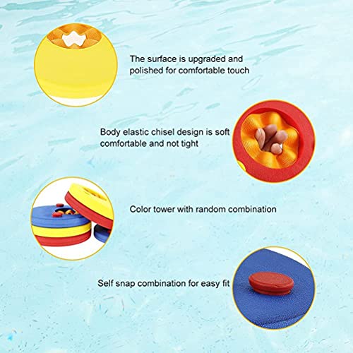 Hopowa Discos flotantes Agua alas Set de 6 para los niños, y el Dispositivo de flotación Swimsafe para Principiantes Niños Niñas