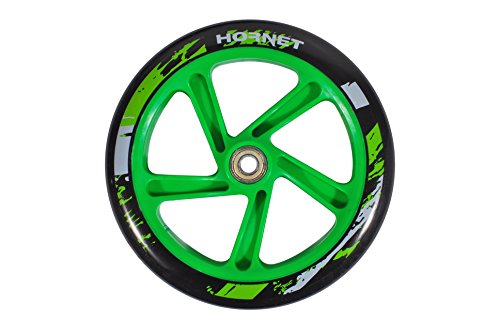 Hornet 14929 - Scooter Poliuretano, color Negro/ Verde