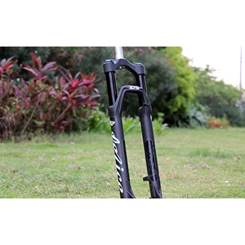 Horquilla de Bicicleta Bicic de Montaña Suspensión Bomba de Choque Control de Hombro MTB Horquilla,Black-B,26-Inch