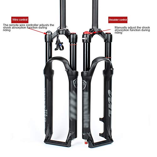 Horquilla De SuspensióN 26 27.5 29 Pulgadas Bicicleta De MontañA PresióN De Aire Horquilla Delantera AmortiguacióN Ajuste De Rebote SuspensióN Amortiguador V Freno De Disco