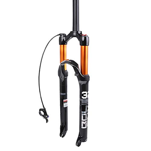 Horquilla De Suspensión MTB Para Bicicleta 26/27.5/29"Tubo Recto/Tubo Cónico Recorrido 120 Mm Ultraligero Horquilla De Bicicleta MTB Horquilla Neumática A,26 inches