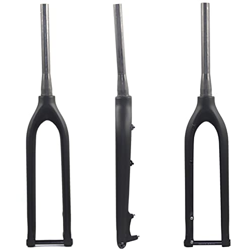 Horquilla Suspensión 27.5er 29er Carbon Mountain Bike Fork 65 0b MTB Bifurcaciones de carbono 15x100mm a través del eje Tenedor rígido Tenedor de bicicleta accesorios ( Color : 27.5er Black Matte )