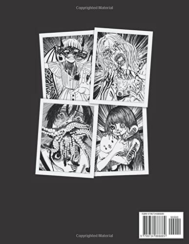 Horror Manga Coloring Book: Creepy and Scary Japanese Gore Manga Style Coloring for Adults