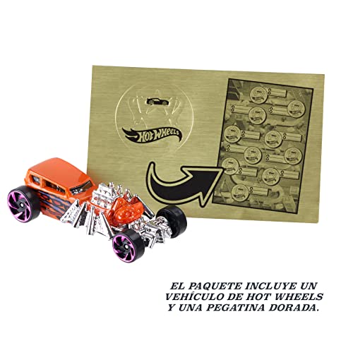 Hot Wheels Pack 10 Coches de Juguete Sorpresa con recompensas y Pegatinas, Regalo para niños +3 años (Mattel GWN97)