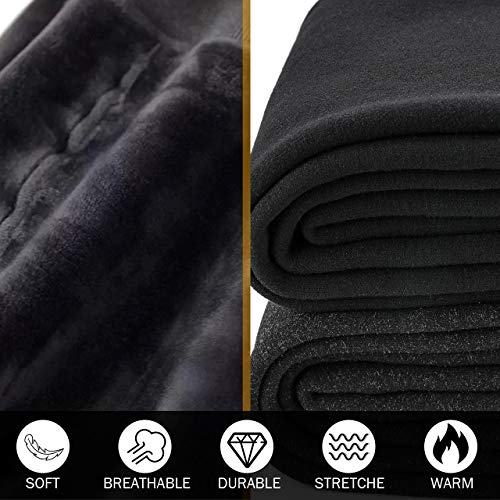 Hotelvs Térmico Leggings de Cintura Alta para Mujer, Elásticos Forrado de Terciopelo Grueso Calientes Bragas Calientes Gruesas