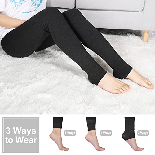 Hotelvs Térmico Leggings de Cintura Alta para Mujer, Elásticos Forrado de Terciopelo Grueso Calientes Bragas Calientes Gruesas