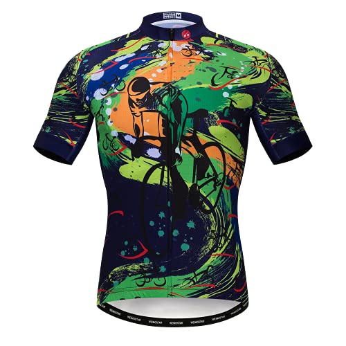 Hotlion Verano Ciclismo Jersey Hombres Mountain Bike Jersey de secado rápido Bicicletas camisa manga corta Ciclismo ropa