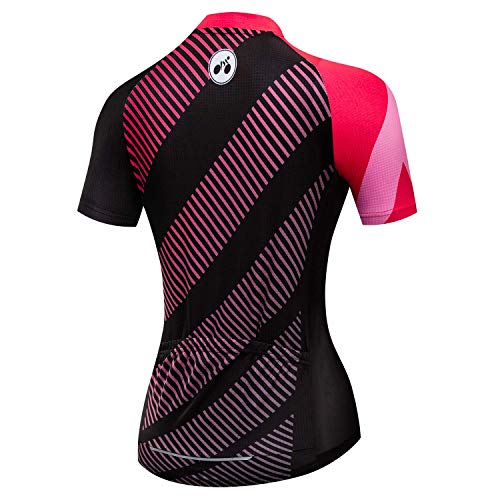 Hotlion Verano transpirable Ciclismo Jersey Mujeres Mountain Bike Jersey de secado rápido Bicicletas camisa manga corta Ciclismo ropa