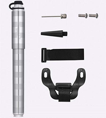 HPPSLT Mini Bomba de Aire portátil para neumático de Bicicleta, inflador de Aire Duradero, Mini Bicicleta Bomba con barómetro, inflador de Bolas portátil