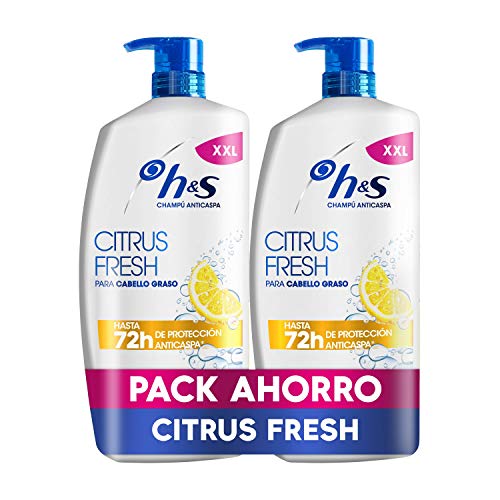 H&S Champú Citrus Fresh Anticaspa para Pelo Graso 1800 ml