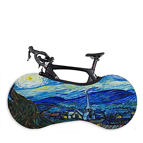 HSGAV Cubierta De Rueda De Bicicleta Funda De Interior Bolsa De Almacenamiento Al Aire Libre Pintura Al Óleo A Prueba De Polvo A Prueba De Rayones Lavable De Alta Elasticidad,F