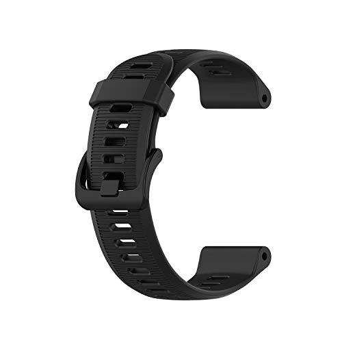 Huabao Correa de Silicona para Garmin Forerunner 935/Forerunner 945/Approach S60/Garmin Fenix 5 (Negro)