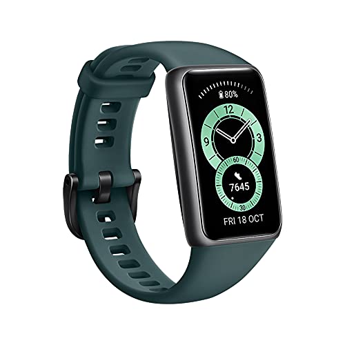 Huawei Band 6 - Pulsera de actividad con monitorización de Oxígeno en sangre (SpO2) 24horas, Pantalla FullView de 1.47 pulgadas, Batería para dos semanas, Análisis de frecuencia cardiaca