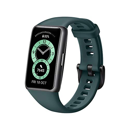 Huawei Band 6 - Pulsera de actividad con monitorización de Oxígeno en sangre (SpO2) 24horas, Pantalla FullView de 1.47 pulgadas, Batería para dos semanas, Análisis de frecuencia cardiaca