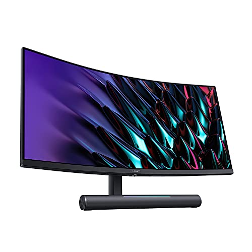 HUAWEI MateView GT 34'' Monitor curvo ultra ancho 1500R, 165Hz, 21:9 WQHD 3440x1440, 3K+, LCD integra barra de sonido con doble altavoz de 5W y control de volumen táctil, Microfonos duales 360º,Negro