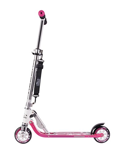 Hudora 69560160 Big Wheel Scooter 125 mm, Kinder Scooter Kinder Roller, Pink, 14742