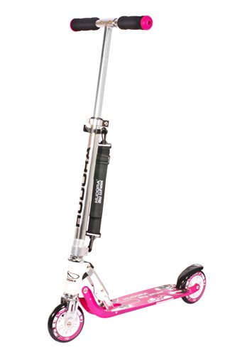 Hudora 69560160 Big Wheel Scooter 125 mm, Kinder Scooter Kinder Roller, Pink, 14742