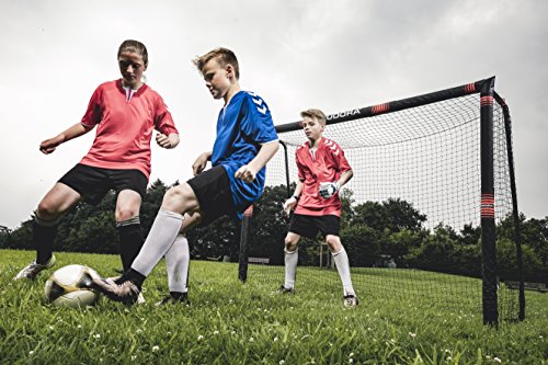 Hudora Portería de fútbol Pro Tect para niños y Adultos, portería de fútbol Metal, Color Multicolor, tamaño 180x120 cm