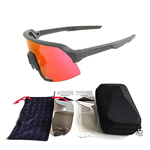 HUGMIN Gafas De Ciclismo, Ciclismo Gafas de Sol Polarizadas Hombres al Aire Libre Mujeres Deportes Ciclismo Vidrios Peter Sagan Bicicleta Gafas de Bicicletas Glasses TR90 (Color : Color 2)