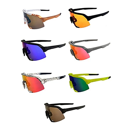 HUGMIN Gafas De Ciclismo, Ciclismo Gafas de Sol Polarizadas Hombres al Aire Libre Mujeres Deportes Ciclismo Vidrios Peter Sagan Bicicleta Gafas de Gafas Bicicletas (Color : Matte Black Frame)