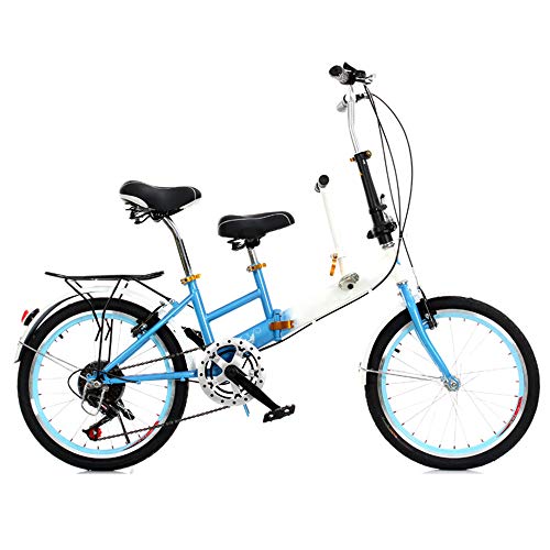 HUOFEIKE Padre-Hijo Tandem Bicicletas, Fácil De Viajar con Niños, Bicicletas Convenientes Madre-Hijo, Hombres Y Mujeres De Las Bicicletas por Las Madres Y Los Bebés,B1