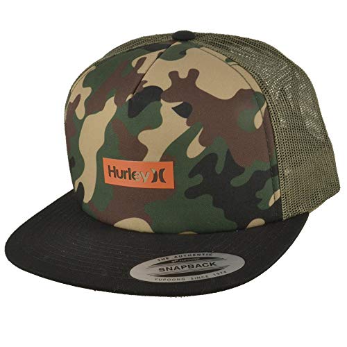 Hurley M Printed Square Trucker Gorra, Hombre, Spruce Fog, 1SIZE