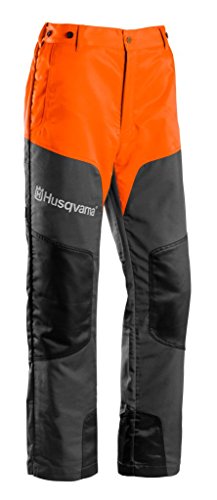 Husqvarna Classic 20A Chainsaw protective pants Gris, Naranja - Pantalones protectores (Chainsaw protective pants, Gris, Naranja, Monótono, Poliéster, EUE, Class 1 (20 m/s))