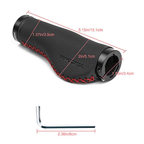 HUSZZM 2 Piezas Puños Bicicleta，Manillar Puños Cubierta Antideslizante e Impermeable Mango de Goma Ergonómico，Puios Bicicleta Montafa para Ciudad Autopista Montaña Coche de Carreras
