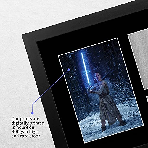 HWC Trading Daisy Ridley A4 Enmarcado Regalo De Visualización De Fotos De Impresión De Imagen Impresa Autógrafo Firmado por Star Wars Rey Los Aficionados Al Cine