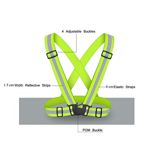 HYCOPROT Chaleco de Seguridad Reflectante para Adultos/Niños, Chaqueta de Chaleco de Trabajo Ajustable de Alta Visibilidad Equipo Deportivo de Alta Visibilidad, Paquete de 2 (Rosado)