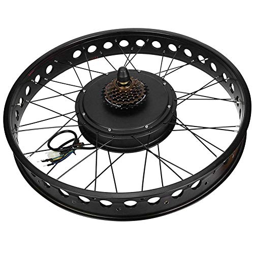 HYCy Kit de Motor de Bicicleta eléctrica, 48V 1000W Rueda Delantera/Rueda Trasera/Volante de tracción Trasera Motor de Bicicleta eléctrica Kit de Cubo de conversión de Motor de Bici