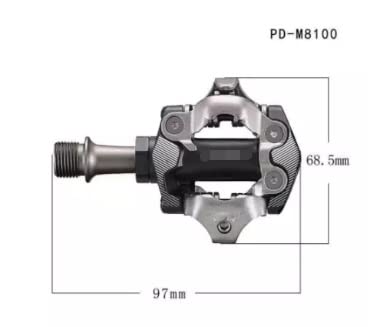 HYE XINGSTOR XT PD-M8000 M8100 M8020 Auto-Bloqueo SPD Pedales MTB Componentes Que utilizan FIT for Las Piezas de Bicicleta de montaña de Carreras de Bicicletas con Caja (Color : PD-M8100)