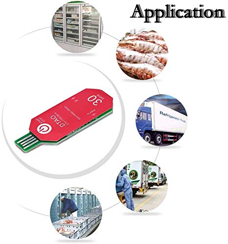 HYLH Registrador Datos Temperatura USB 2.0 desechable Waterproof PDF Registrador termoacute;Metro Cadena friacute;a 30 diacute;as para Industria quiacute;Mica bioloacute;gica/Medicina DTU-1706