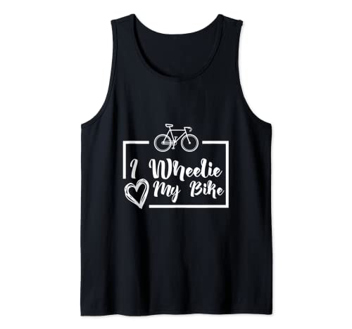 I wheelie amo mi bicicleta linda para hombres y mujeres Camiseta sin Mangas