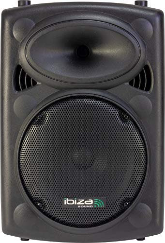 Ibiza Sound PORT10VHF-BT Sistema de sonido portátil y autónomo de 10"/25 cm, 500 W, color negro