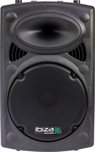 Ibiza Sound PORT12VHF- BT Sistema de sonido portátil y autónomo de 12"/30 cm, USB, Bluetooth, 700 W, Negro