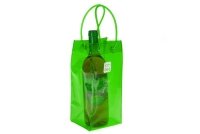 ice bag 1 Botella de Vino Enfriador ácido – Paquete de 6, PVC, Verde Claro, 12 x 12 x 26 cm, 6 Pack