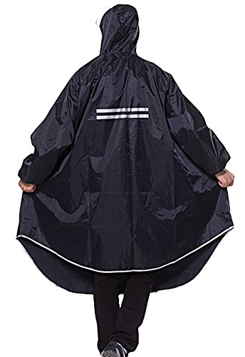 Icegrey Adultos Ligero Poncho Chubasquero para Bicicleta Ciclismo PVC Acampada y Marcha Chubasquero con Maniche Vino Tinto Talla única