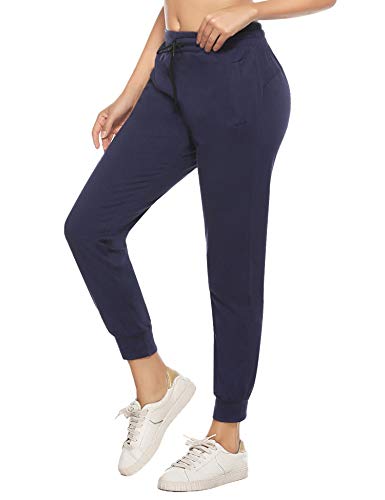 iClosam Pantalon Algodon Mujer CláSico Casual EláSticos Pantalones Pijamas Mujer Invierno Yoga Fitness Sweatpants