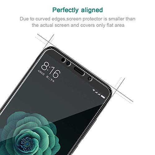 iDolix [3 Unidades] Protector de Pantalla para Xiaomi Mi A2,Cristal Templado para Xiaomi Mi A2 9H Dureza,Alta Definicion,Sin Burbujas - Transparente