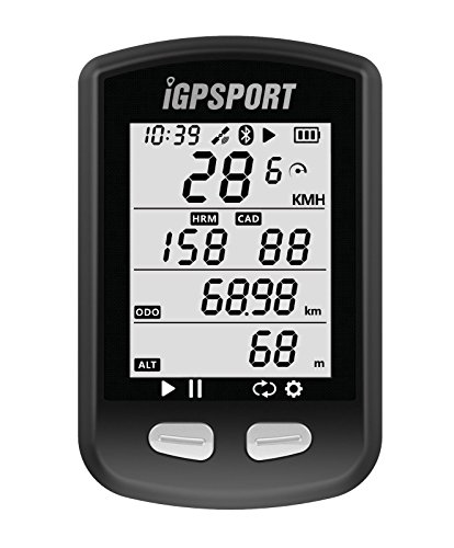 iGPSPORT iGS10 - Ciclo computador GPS Bicicleta Ciclismo.Cuantificador grabación Datos y rutas.Pantalla Anti- Reflejos,Gran Contraste.Conexión Sensores Ant+/2.4G. Bluetooth.IPX6