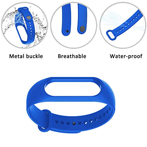 IMBZBK [19 Piezas] 15 Piezas Correas para Xiaomi Mi Band 6/Mi Band 5 + 4 Piezas TPU Protector Pantalla, Pulsera de Repuesto Colorida Pulsera de Silicona