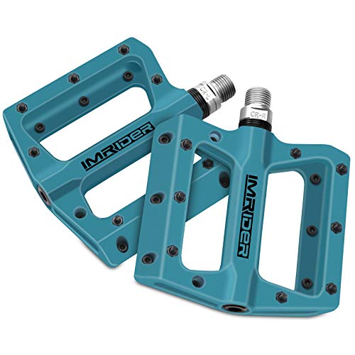 Imrider Bicicleta de montaña Pedal de nylon ligero 9/16 pulgadas para BMX Road MTB bicicleta